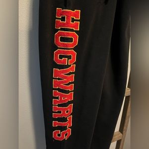 Universal Studios Hogwarts sweat pants.